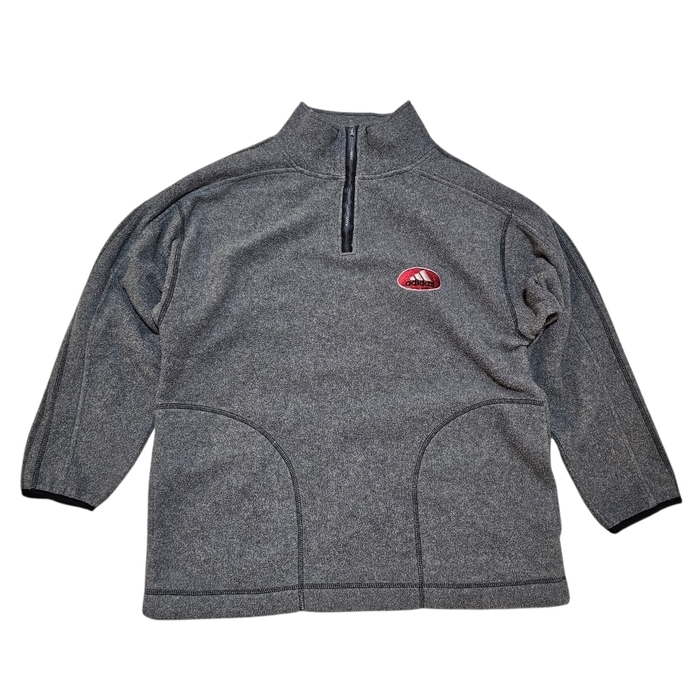 Vintage Adidas Fleece Quarter Zip Jacket
